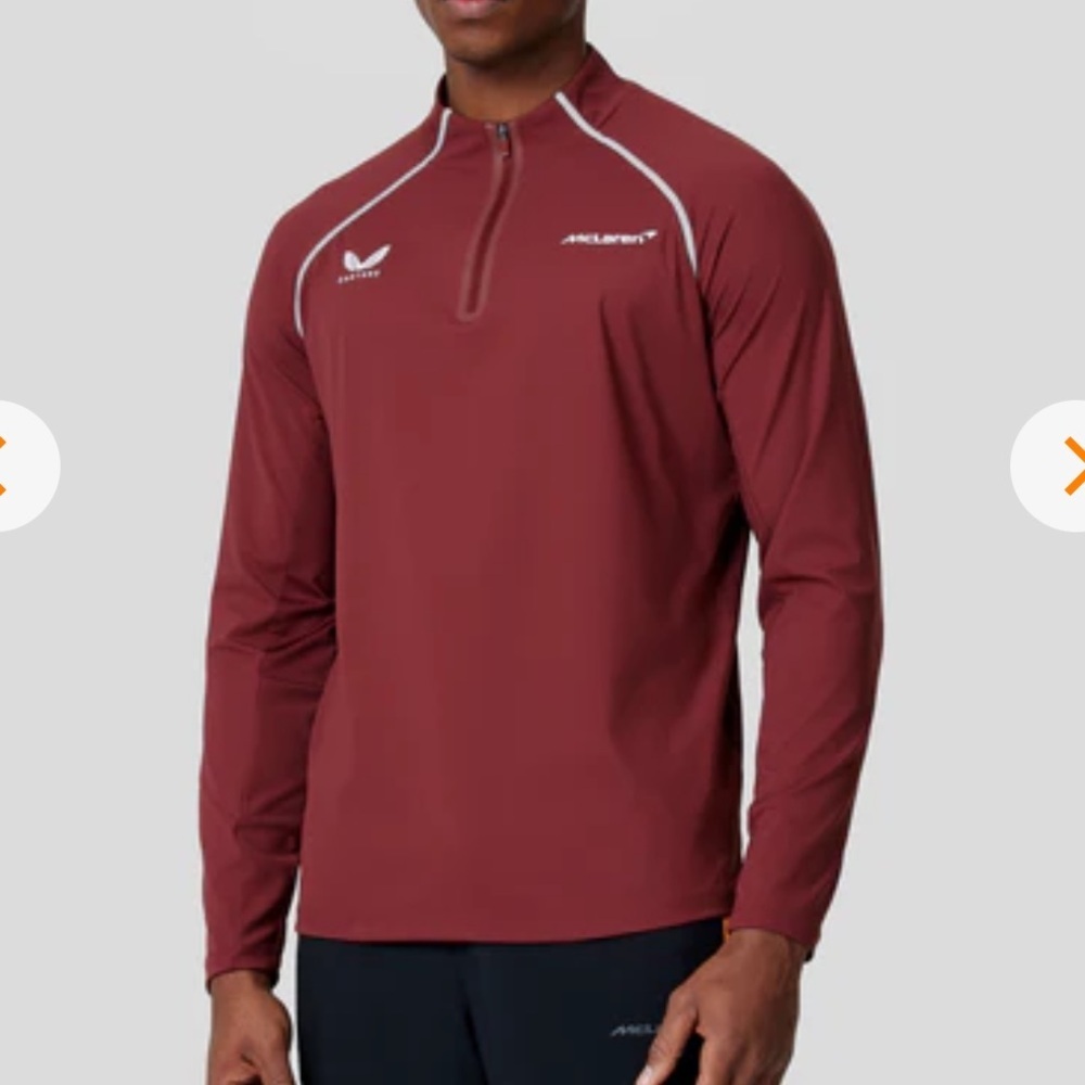Unisex McLaren Long Sleeve Performance Midlayer Top 2XL